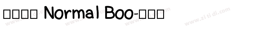 未来熒黑 Normal Boo字体转换